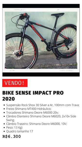 Bicicleta Sense Impact Pro 2020