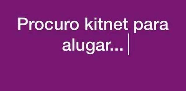 Kitnet/apartamento para alugar