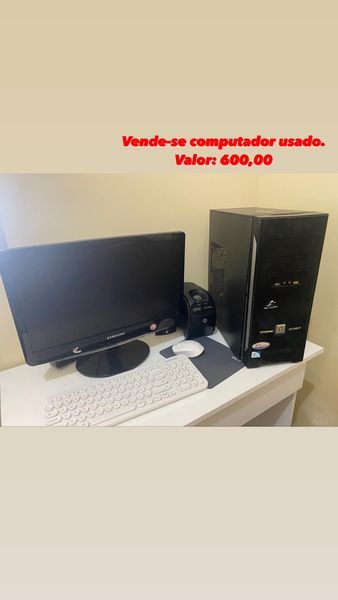 Cama box e computador usado..