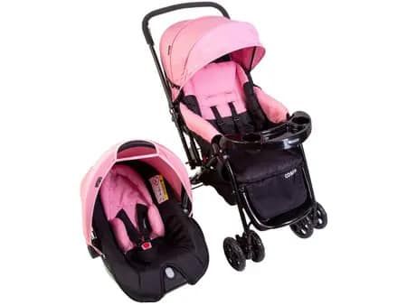 Carrinho de Bebê com Bebê Conforto COSCO [Seminovo]